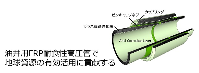 油井用FRP耐食性高圧管で地球資源の有効活用に貢献する